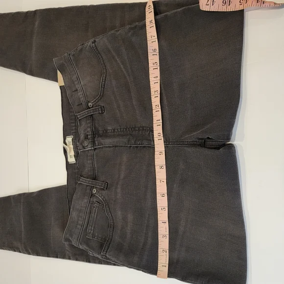 Madewell Mid-Rise Skinny Jean Black Sea Distressed Size 31 NWT! Style H2230 - Picture 11 of 16